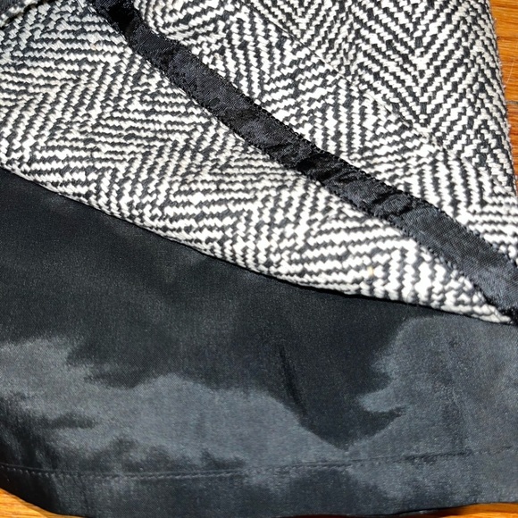 Talbots dress size 4 small pure silk classy career wear black herringbone fall - Picture 7 of 9